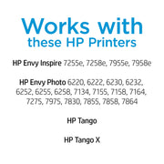 HP N9J92AN#RFD 64XL Black Original Ink Cartridge, High Yield, Compatible with HP Tango Printers, Eco-Friendly Design