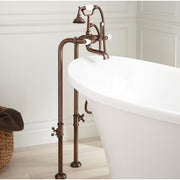 Signature Hardware HL-308-4-NH-ORB-U English Telephone Faucet Body less Handles and Couplers - Oil Rubbed Bronze