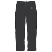 Carhartt Loose-Fit Washed Duck Utility Work Pants for Men - Black - 28x32