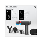 Sharper Image 1016977 PowerBoost Pro Hot and Cold Compact - Black