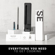 MEATER SE Wireless Smart Meat Thermometer with Dual Sensors, Long-Range Bluetooth, Black Charger, OSC-MT-MS01