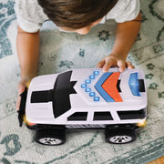 Sunny Days Entertainment Maxx Action Large Rescue Police SUV Motorized Toy Vehicle with LED Lights and Sounds, Multicolor, 11.75 in, 320174