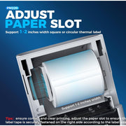 Nelko PM220  Label Maker Machine with Tape, Bluetooth Label Printer, 2 Inch Portable Thermal Printer for Small Business, Address, Logo, Clothing, Sticker...