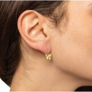 Brilliance Fine Jewelry XY815275 Adult Female 10KT Yellow Gold Butterfly Fish Hook Earrings