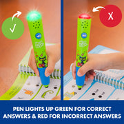 Educational Insights Hot Dots Pete the Cat Kindergarten Reading and Math Workbook with Electronic Pen, Multicolor, Ages 5 and Up, 2456