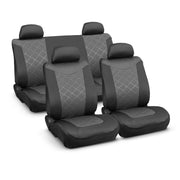 Auto Drive SC534004 3 Piece Wetsuit Seat Covers, Gray, Universal Fit