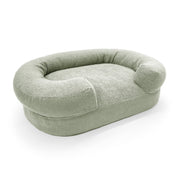Beautiful WMB001WL Large Pet Bed 44 x 34 x 25in Sage Boucle Fabric with Removable Cover