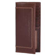 Carhartt Rodeo Leather Wallet, Durable Full-Grain Leather, Triple Stitch, Bifold with ID Window, Black