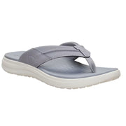 HEYDUDE 4442-3Av Finn Flip Sandals for Men, Olive/Grey, 10M