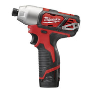 Milwaukee 2462-22 M12 12-Volt Lithium-Ion 1/4 in. Cordless Impact Driver Kit