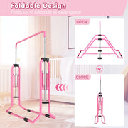 Cap Barbell FM-GYMBAR-PK Adjustable Height Horizontal Gymnastics Bar For Kids, Pink