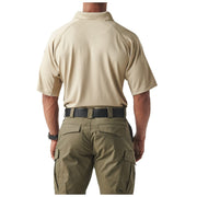 5.11 Tactical Men's Performance Polo Shirt, Moisture-Wicking, Gusseted Sleeves, Integrated Mic Clips, Reinforced Pen Pockets, Silver Tan, X-Large, 71049-160