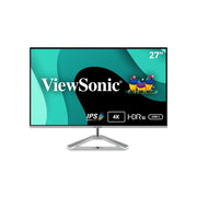 ViewSonic VX2776-4K-MHDU 27-Inch 4K UHD IPS Monitor, HDR10 Support, 65W USB-C, HDMI, DisplayPort, Thin Bezels, Anti-Glare