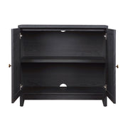 My Texas House MT65250047100A8 Ellison Modular TV Console, Rich Black Finish