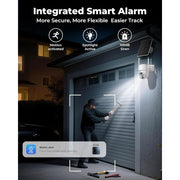 GBIUT Wireless Outdoor Security Cameras, 4MP 360 PTZ, Solar Powered, Dual-Band WiFi, Color Night Vision, 128GB Local Storage, 2 Cam-Kit