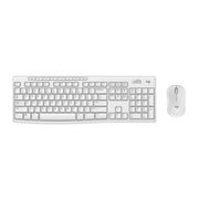Logitech MK270 Wireless Keyboard and Mouse Combo, Full Size Keyboard with Number Pad and Multimedia Hotkeys, Off White, 2.4 GHz Wireless, 920-013290