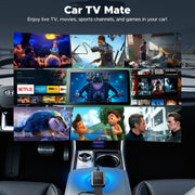 TOGUARD RC2867 HDMI Input Car TV and Wireless CarPlay Adapter 2-in-1 Dongle, Convert Wired to Wireless CarPlay, Bluetooth 5.0, Supports HDMI Devices, Plug and Play for Factory Car Stereo 2016+, RC2867