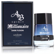 Lomani AB Spirit Millionaire Dark Fusion Men's Eau De Parfum Spray, Woody Spicy Fragrance, 3.3 oz