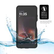 Body Glove Tidal Waterproof Phone Case with Built-in Screen Protector, Slim Clear Gloss Back with Matte Sides, Black, Compatible with Motorola moto g (2026), Drop Tested to 6 Feet, 100145548