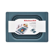 KitchenAid Collapsible Colander, Silicone, Blue, Rectangle, 4 Quart Capacity, 94181614