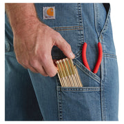 Carhartt Relaxed Straight Rugged Flex Double-Front Denim Dungarees for Men - Tahoe - 31x30