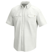 Huk Tide Point Button-Up Short-Sleeve Shirt - White - L