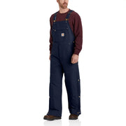 Carhartt Loose Fit Firm Duck Insulated Bib Overalls, Dark Navy, Medium Tall, 106672