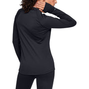 Under Armour UA Base 3.0 Crew-Neck Long-Sleeve Shirt for Ladies - Black - XXL
