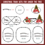 BUBUQE Kids Metal Alloy Christmas Train Toys Steam Locomotive