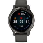 GARMIN 010-02429-00 Venu 2S - Slate Bezel with Graphite Case and Silicone Band, Gray