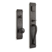 Signature Hardware SH552136DB EHENGTB.15.700.10.L/R-DB-NB-N - New England Entrance Door Set - Knob w/spring assistance -No Backset -Dark Patina