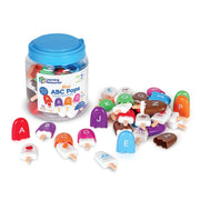 Learning Resources LER6799 Mini ABC Pops - 52 Pieces, Toddler Learning Toys Ages 3+, ABC for Kids, Alphabet