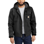 Carhartt Men's Washed Duck Bartlett Jacket, Sherpa-Lined, Cordura Reinforced, Black, 4XL, 103826