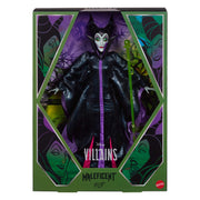 Mattel Maleficent Collector Fashion Doll with 9 Points of Articulation, Signature Horns, Dragon-Scale Gown, Green Scepter Accessory, Doll Stand JLT53