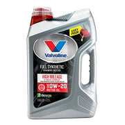 Valvoline Full Synthetic High Mileage MaxLife 0W-20 Motor Oil, 5 Quart Bottle, Case of 3, 882889