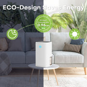 Kloudic Dehumidifier for Home, 280 Sq Ft Coverage, 37Oz Water Tank, Portable, Quiet Operation, Auto Shut Off, DH-CS14