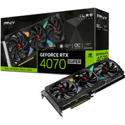 PNY VCG4070S12TFXXPBW1-O GeForce RTX 4070 Super 12GB XLR8 Gaming VERTO EPIC-X RGB Overclocked Triple Fan