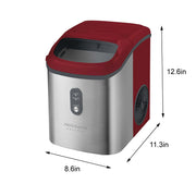 Frigidaire EFIC214 Gallery Stainless Steel Nugget Ice Maker, 33 lbs. Capacity, Red
