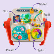 Fisher-Price Laugh & Learn 4-in-1 Activity Table & Easel, Electronic Learning Toy for Baby & Toddler