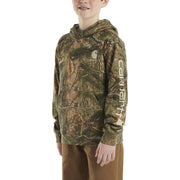Carhartt Camo Graphic Long-Sleeve Hooded Sweatshirt for Kids - Mossy Oak Country DNA - XL