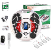 OSITO AST-300J EMS Foot Massager with 25 Modes and 99 Intensities, Circulation Stimulator and Pain Relief, White