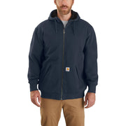 Carhartt Rain Defender Loose-Fit Midweight Thermal-Lined Long-Sleeve Sweatshirt for Men - New Navy - XL