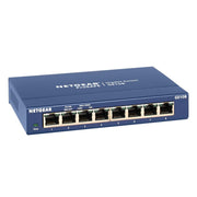 Netgear ProSAFE GS108 8-Port Gigabit Ethernet Unmanaged Network Switch, Energy Efficient Metal Case, Desktop or Wall Mount