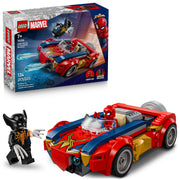 LEGO Marvel Spider-Man Car vs. Venomized Wolverine Building Toy, 134 Pieces, Multicolor, 6588663