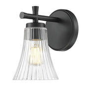 Z-Lite Nova 4 Light Outdoor Wall Light, Black Aluminum, Clear Glass Shade, 25 in Tall, 5018B-BK