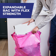 Hefty Ultra Strong 13 Gallon Tall Kitchen Trash Bags, Pink, Fabuloso Watermelon Scent, Pack of 110, E8882211