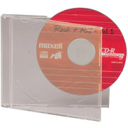 Maxell 190159 Slim CD/DVD Jewel Case, 30 Pack