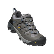KEEN Utility Lansing Steel Toe Work Shoes for Men - Magnet/Majolica Blue - 14W