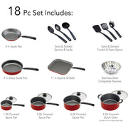 Tramontina PrimaWare 18-Piece Nonstick Cookware Set