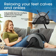 Tisscare Shiatsu Foot Massager with Heat, Simulated Hands Massage, Adjustable Intensity and Timer, 360 Support Bar, Detachable Breathable Sleeves, Gray